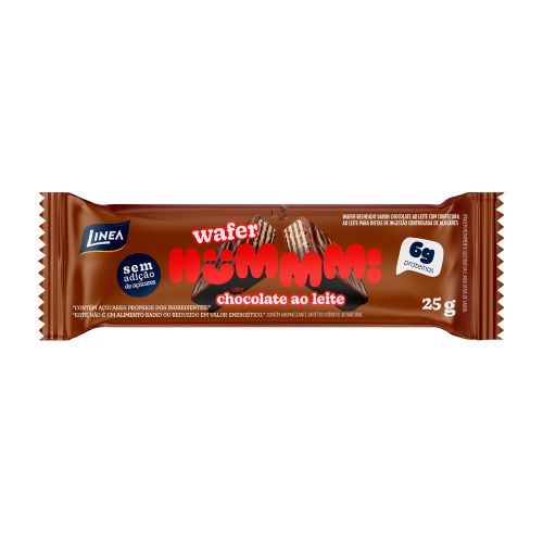 Wafer Hummm! Sabor Chocolate ao Leite 25g